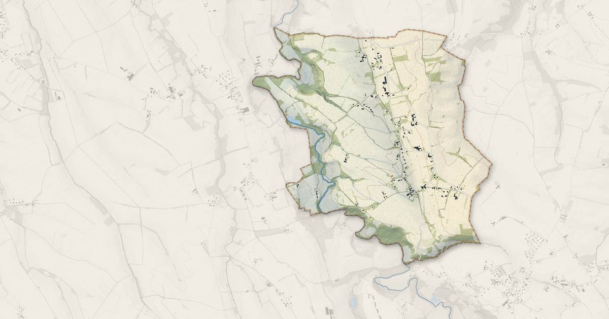 Portrait cartographique de Arrien : relief, eau, forêts, bâti et voies, calculés à partir des données de l'IGN