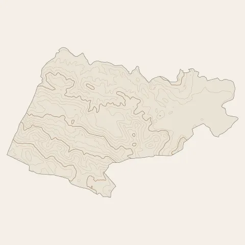 Arudy : courbes de niveau