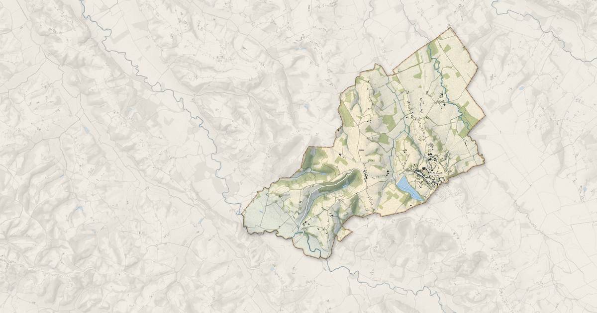 Portrait cartographique de Arzacq-Arraziguet : relief, eau, forêts, bâti et voies, calculés à partir des données de l'IGN