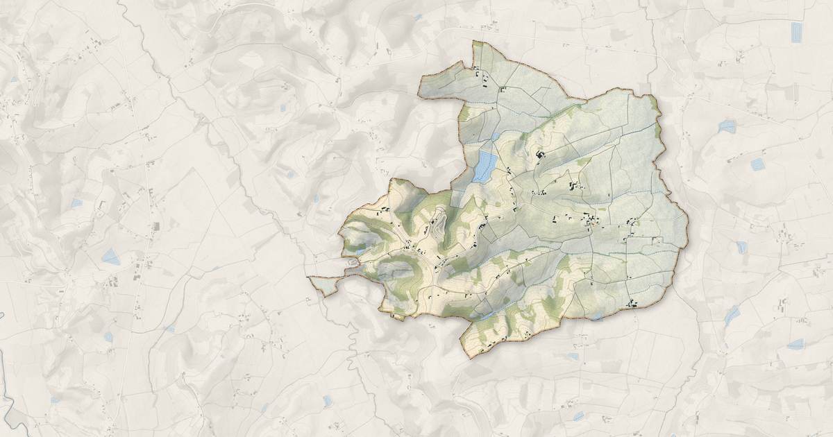Portrait cartographique de Aydie : relief, eau, forêts, bâti et voies, calculés à partir des données de l'IGN