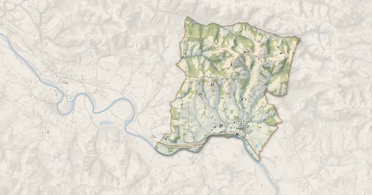 Portrait cartographique de Baigts-de-Béarn : relief, eau, forêts, bâti et voies, calculés à partir des données de l'IGN