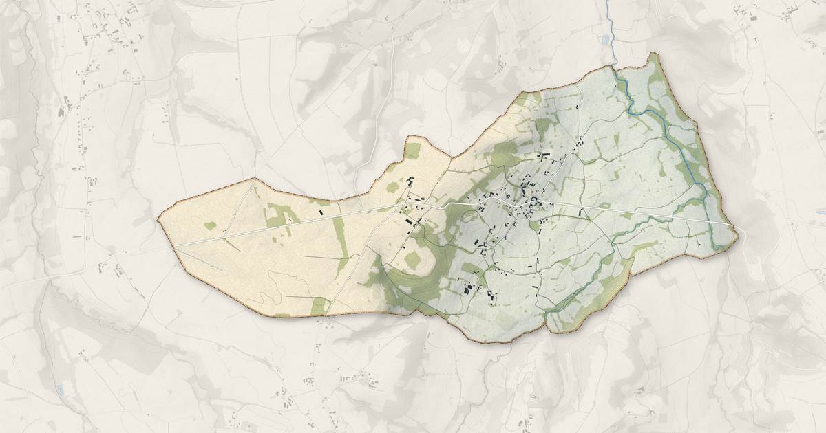 Portrait cartographique de Baleix : relief, eau, forêts, bâti et voies, calculés à partir des données de l'IGN