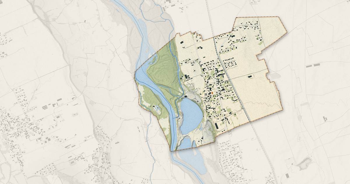 Portrait cartographique de Baudreix : relief, eau, forêts, bâti et voies, calculés à partir des données de l'IGN