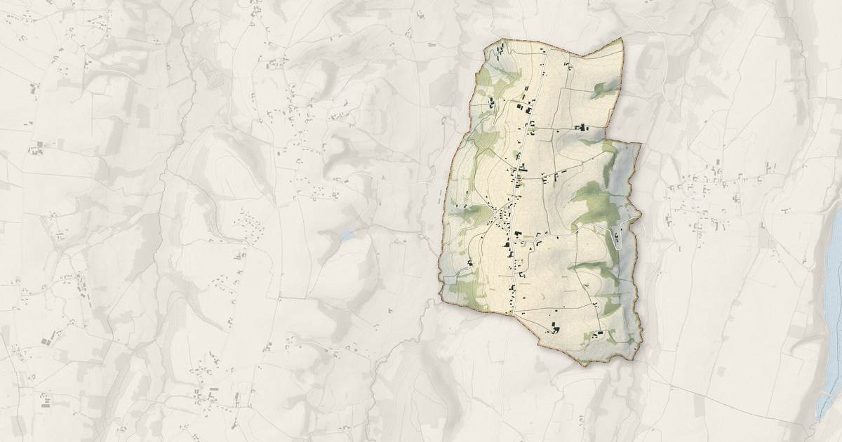 Portrait cartographique de Bédeille : relief, eau, forêts, bâti et voies, calculés à partir des données de l'IGN