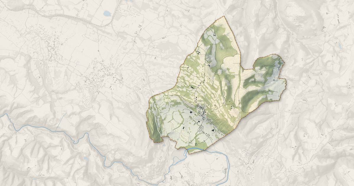 Portrait cartographique de Bescat : relief, eau, forêts, bâti et voies, calculés à partir des données de l'IGN