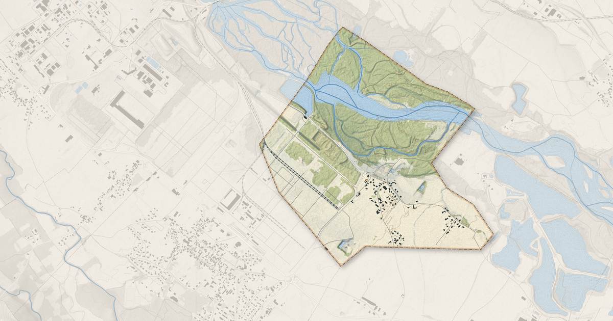 Portrait cartographique de Bésingrand : relief, eau, forêts, bâti et voies, calculés à partir des données de l'IGN