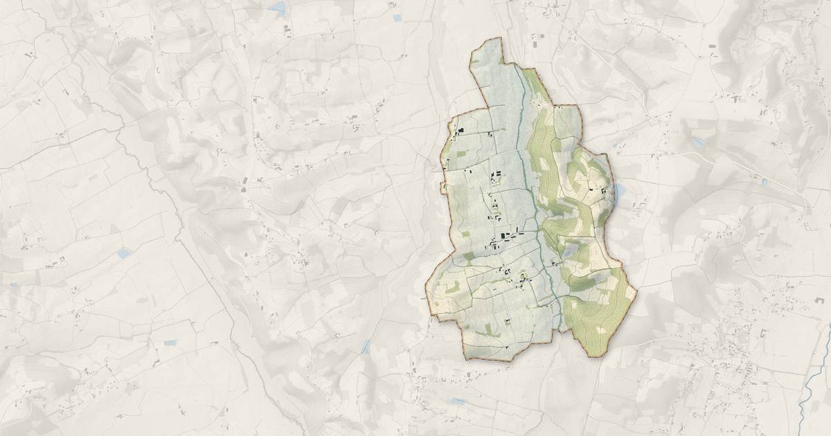 Portrait cartographique de Bétracq : relief, eau, forêts, bâti et voies, calculés à partir des données de l'IGN