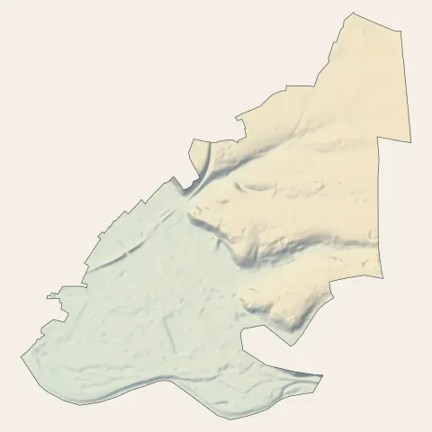 Billère : relief