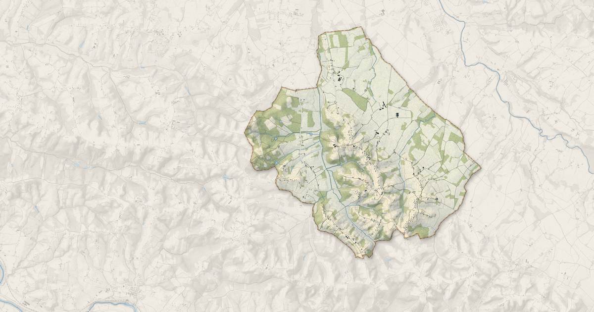 Portrait cartographique de Bonnut : relief, eau, forêts, bâti et voies, calculés à partir des données de l'IGN