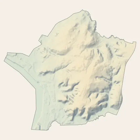 Boucau : relief