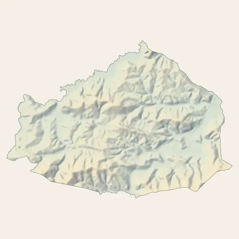 Briscous : relief