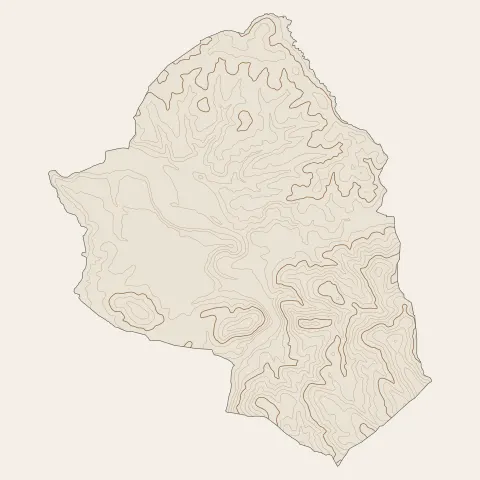 Cambo-les-Bains : courbes de niveau