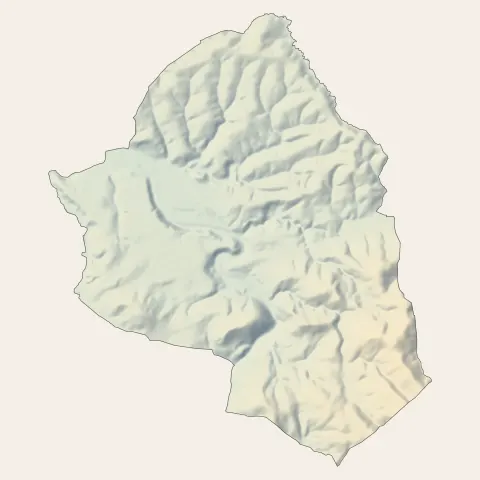 Cambo-les-Bains : relief