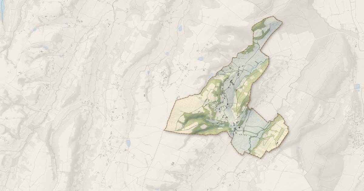 Portrait cartographique de Casteide-Doat : relief, eau, forêts, bâti et voies, calculés à partir des données de l'IGN