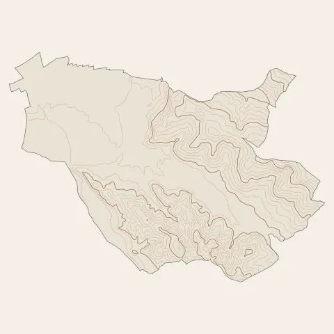 Coarraze : courbes de niveau