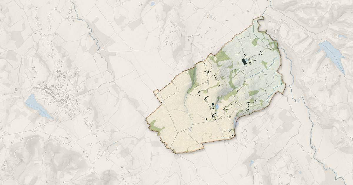 Portrait cartographique de Coublucq : relief, eau, forêts, bâti et voies, calculés à partir des données de l'IGN