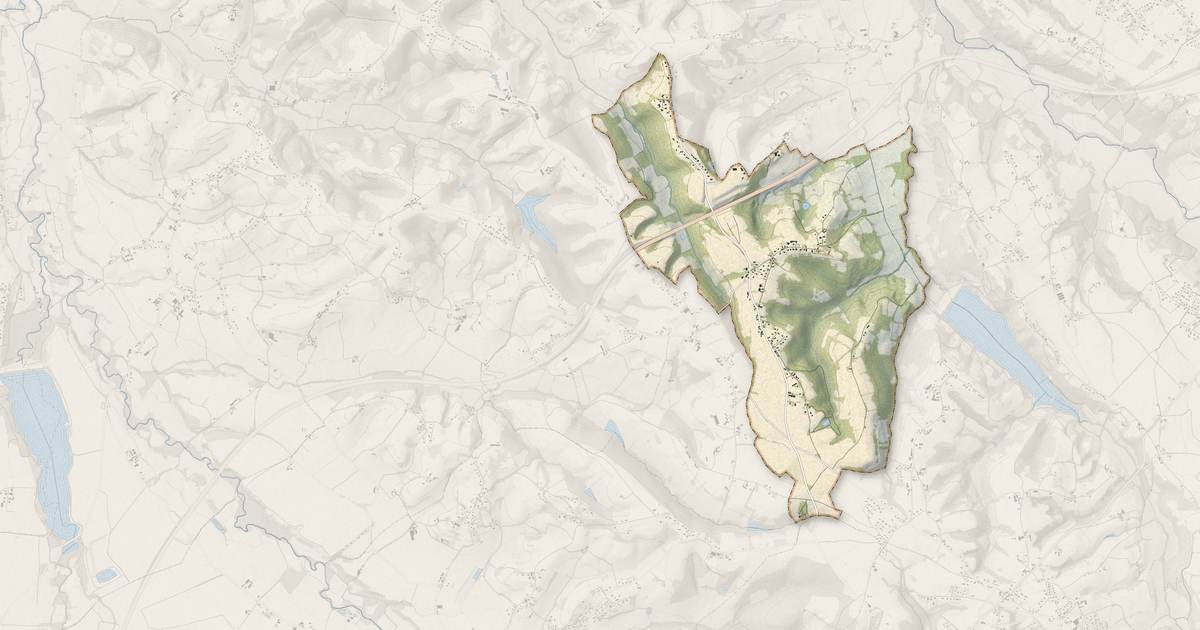 Portrait cartographique de Doumy : relief, eau, forêts, bâti et voies, calculés à partir des données de l'IGN