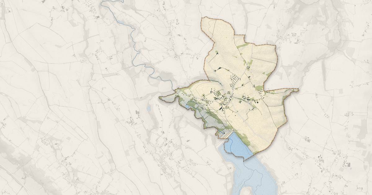 Portrait cartographique de Eslourenties-Daban : relief, eau, forêts, bâti et voies, calculés à partir des données de l'IGN