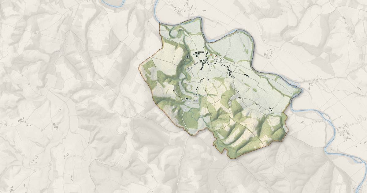 Portrait cartographique de Espiute : relief, eau, forêts, bâti et voies, calculés à partir des données de l'IGN