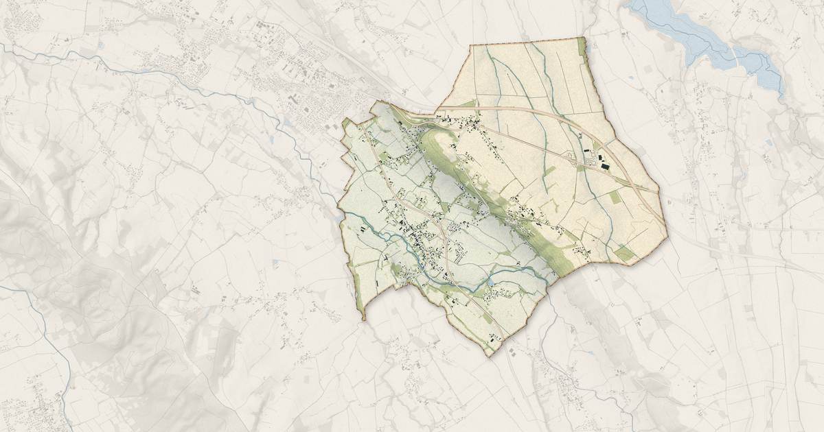 Portrait cartographique de Espoey : relief, eau, forêts, bâti et voies, calculés à partir des données de l'IGN