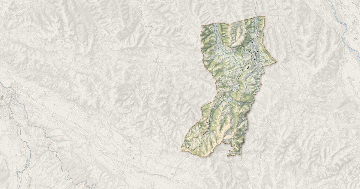 Portrait cartographique de Gan : relief, eau, forêts, bâti et voies, calculés à partir des données de l'IGN