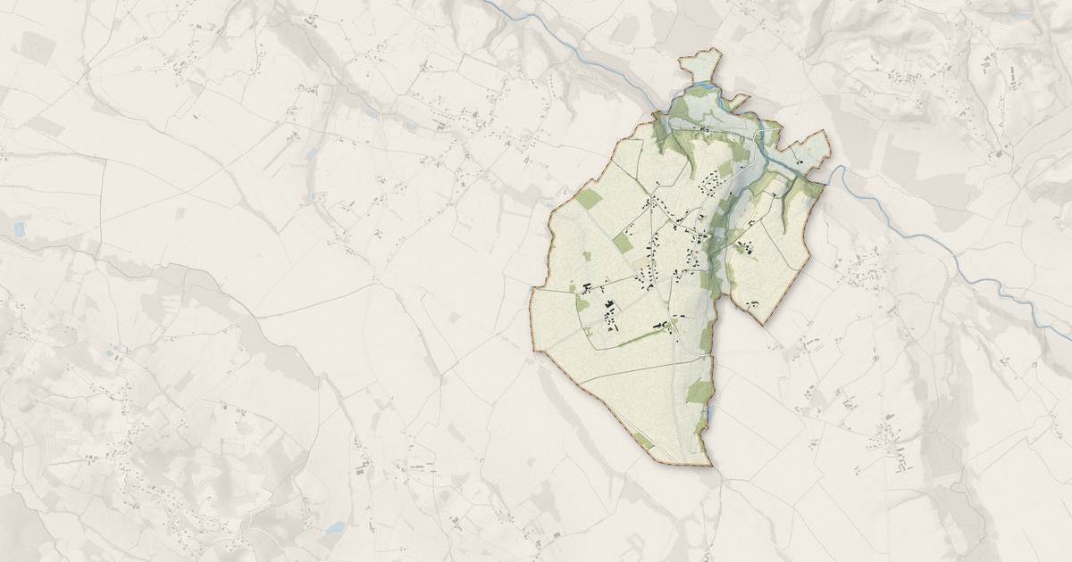 Portrait cartographique de Géus-d'Arzacq : relief, eau, forêts, bâti et voies, calculés à partir des données de l'IGN