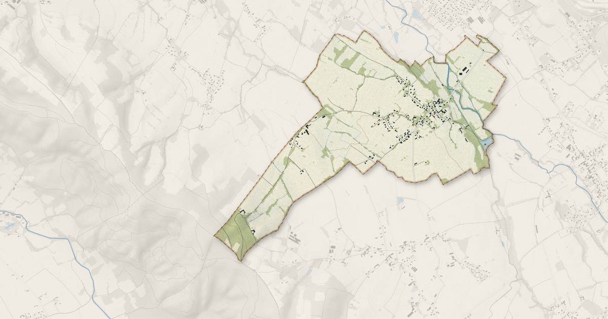 Portrait cartographique de Gomer : relief, eau, forêts, bâti et voies, calculés à partir des données de l'IGN