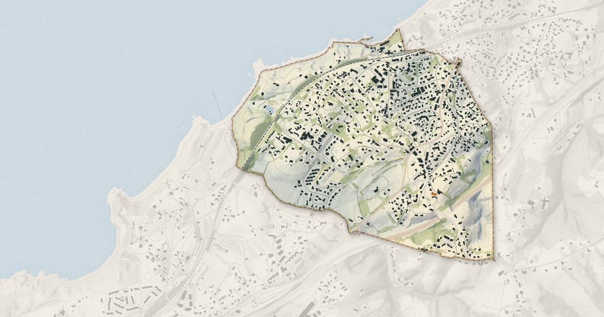 Portrait cartographique de Guéthary : relief, eau, forêts, bâti et voies, calculés à partir des données de l'IGN