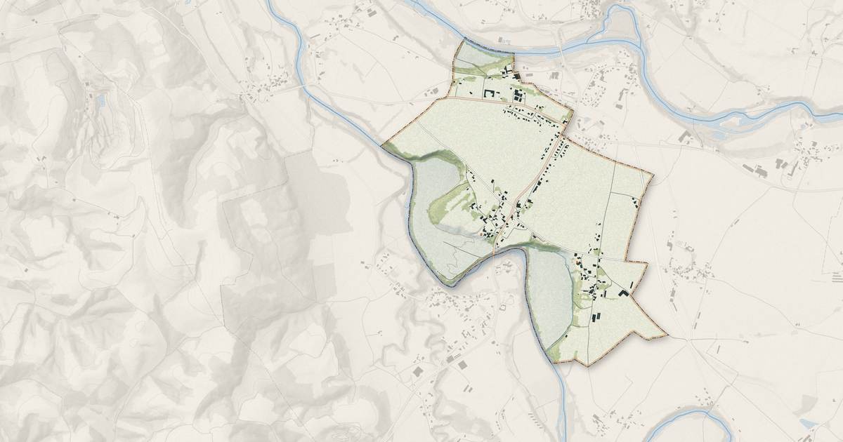 Portrait cartographique de Guinarthe-Parenties : relief, eau, forêts, bâti et voies, calculés à partir des données de l'IGN