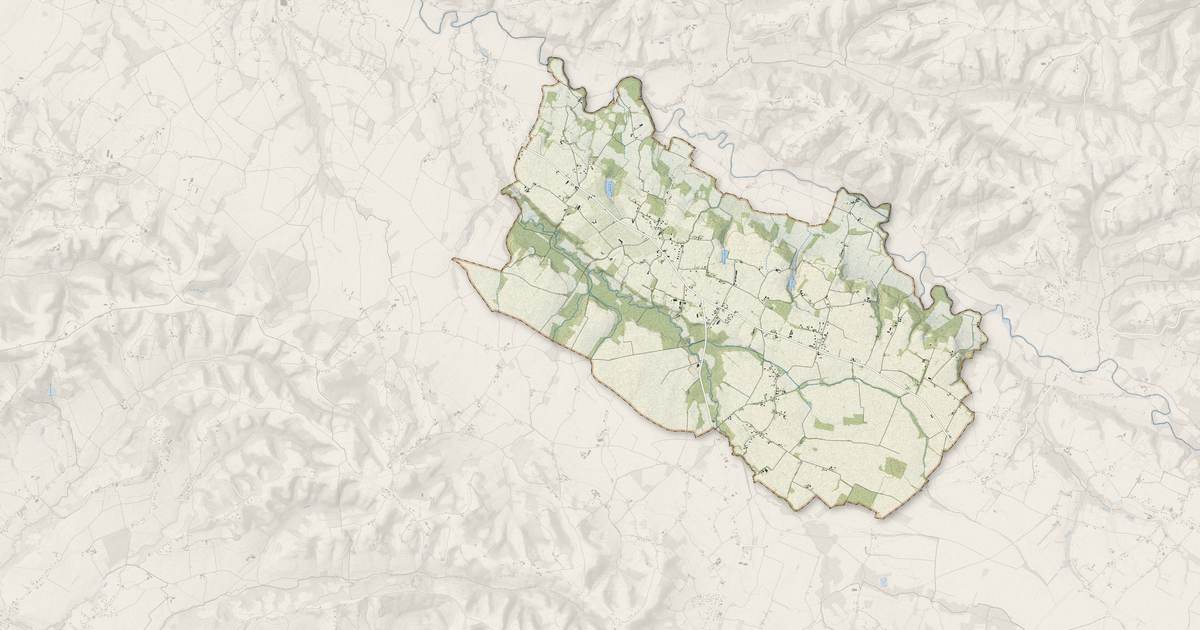 Portrait cartographique de Hagetaubin : relief, eau, forêts, bâti et voies, calculés à partir des données de l'IGN