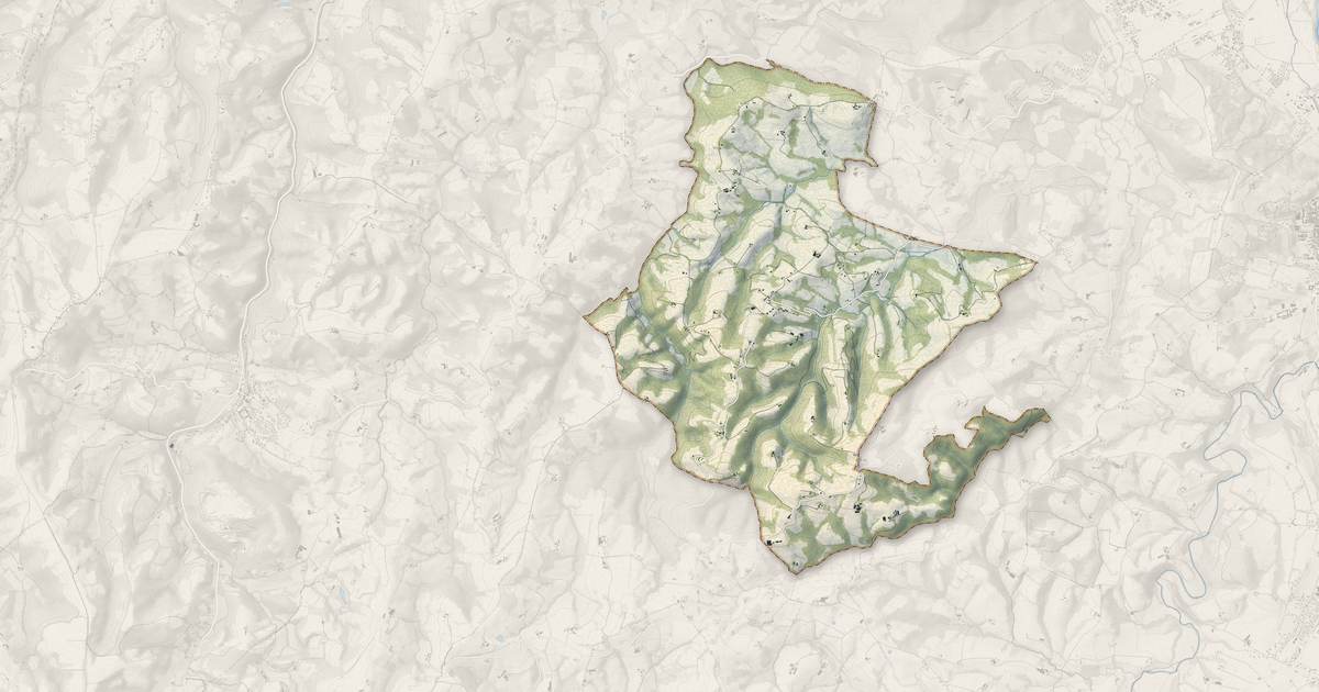 Portrait cartographique de Haut-de-Bosdarros : relief, eau, forêts, bâti et voies, calculés à partir des données de l'IGN