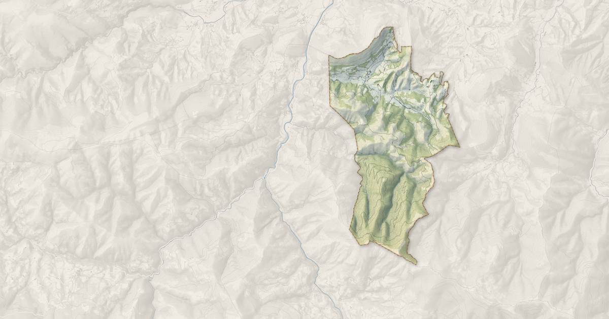 Portrait cartographique de Haux : relief, eau, forêts, bâti et voies, calculés à partir des données de l'IGN