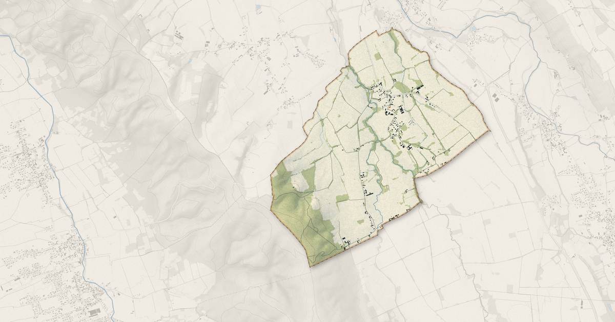 Portrait cartographique de Hours : relief, eau, forêts, bâti et voies, calculés à partir des données de l'IGN