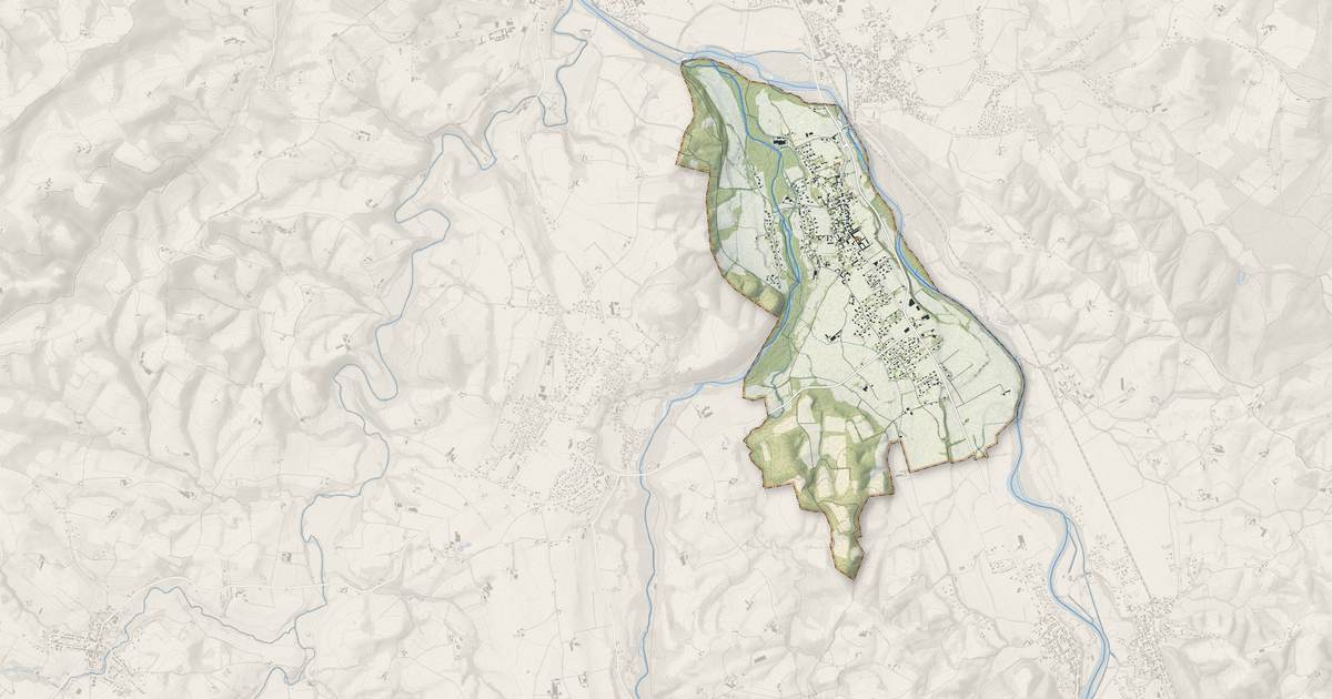 Portrait cartographique de Igon : relief, eau, forêts, bâti et voies, calculés à partir des données de l'IGN
