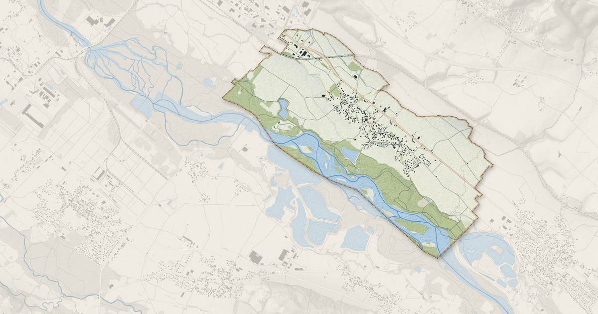 Portrait cartographique de Labastide-Cézéracq : relief, eau, forêts, bâti et voies, calculés à partir des données de l'IGN