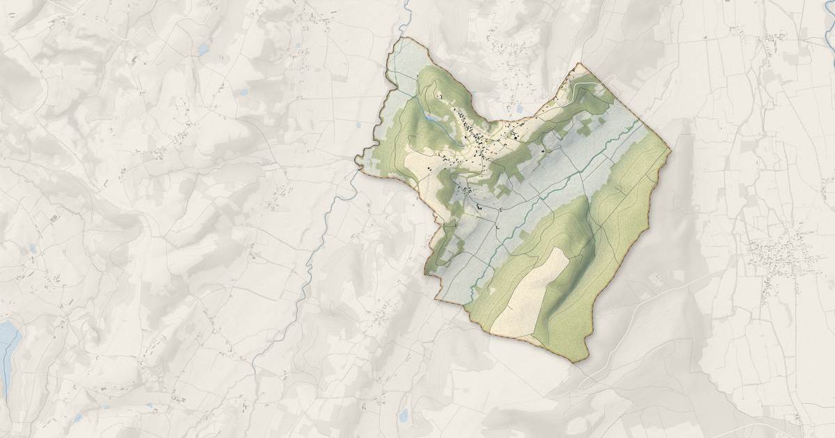 Portrait cartographique de Labatut-Figuières : relief, eau, forêts, bâti et voies, calculés à partir des données de l'IGN