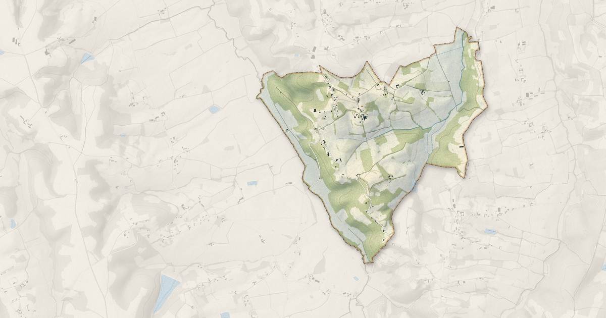 Portrait cartographique de Lasserre : relief, eau, forêts, bâti et voies, calculés à partir des données de l'IGN