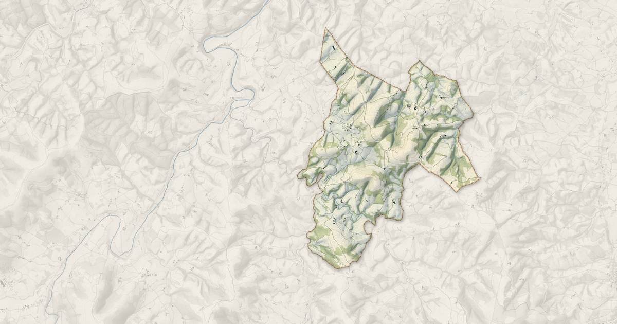 Portrait cartographique de Lohitzun-Oyhercq : relief, eau, forêts, bâti et voies, calculés à partir des données de l'IGN