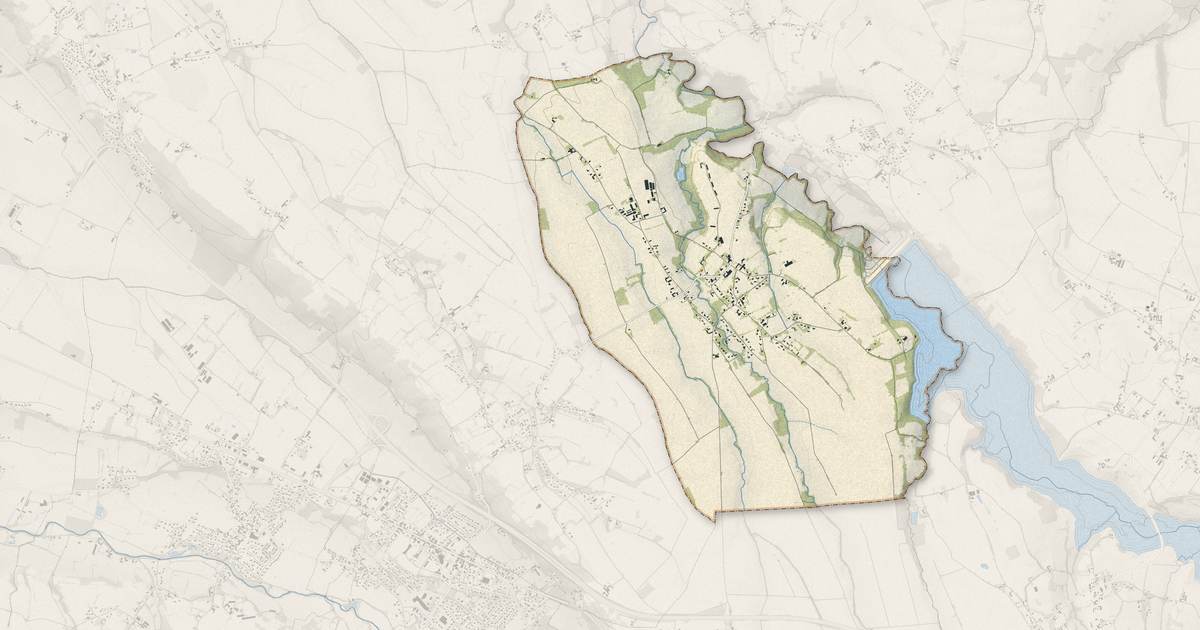 Portrait cartographique de Lourenties : relief, eau, forêts, bâti et voies, calculés à partir des données de l'IGN
