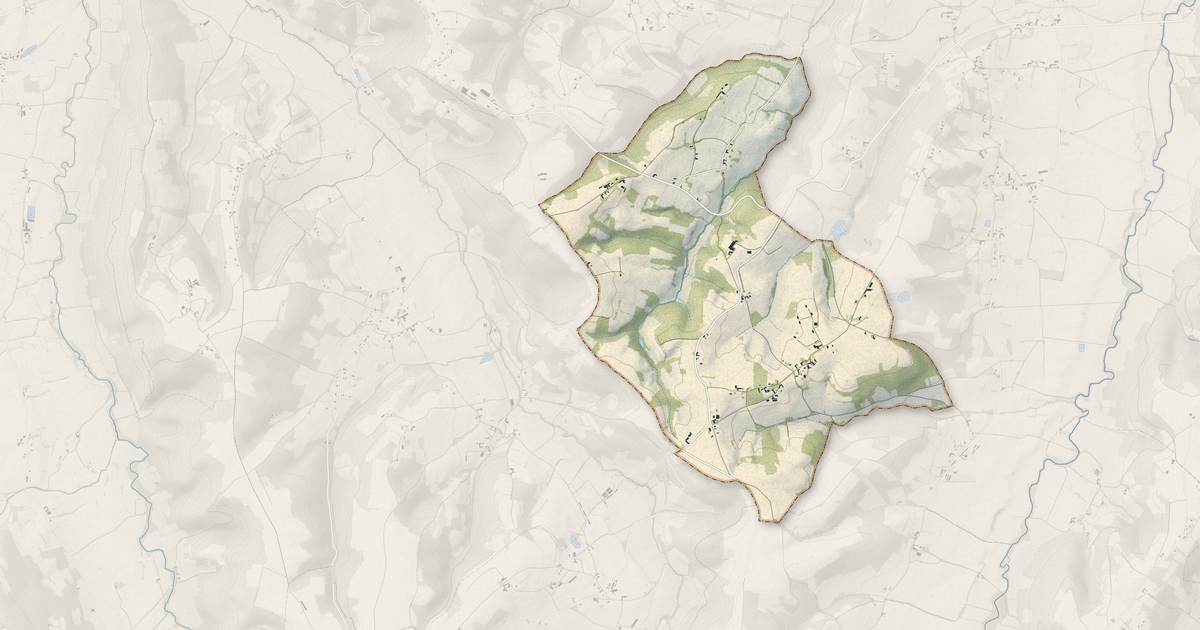 Portrait cartographique de Luc-Armau : relief, eau, forêts, bâti et voies, calculés à partir des données de l'IGN
