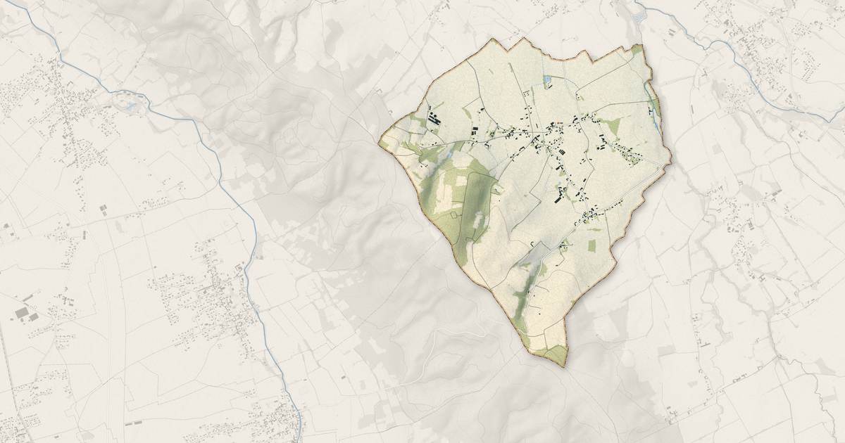 Portrait cartographique de Lucgarier : relief, eau, forêts, bâti et voies, calculés à partir des données de l'IGN