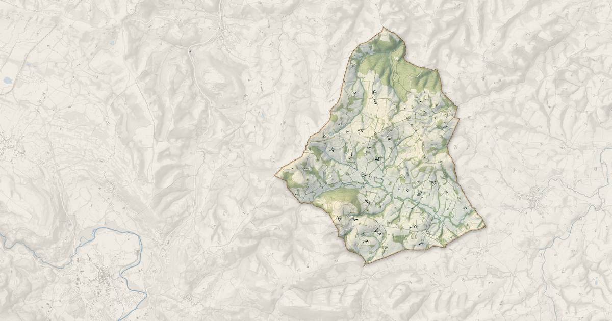 Portrait cartographique de Lys : relief, eau, forêts, bâti et voies, calculés à partir des données de l'IGN