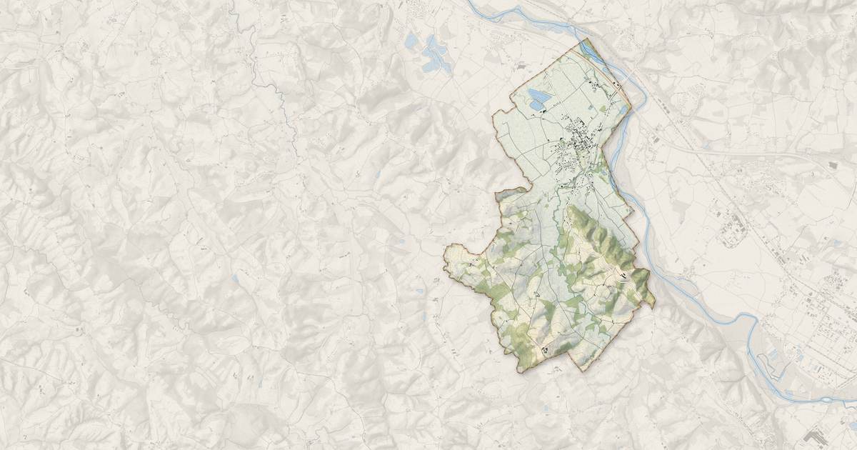 Portrait cartographique de Maslacq : relief, eau, forêts, bâti et voies, calculés à partir des données de l'IGN