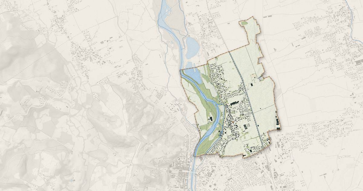Portrait cartographique de Mirepeix : relief, eau, forêts, bâti et voies, calculés à partir des données de l'IGN