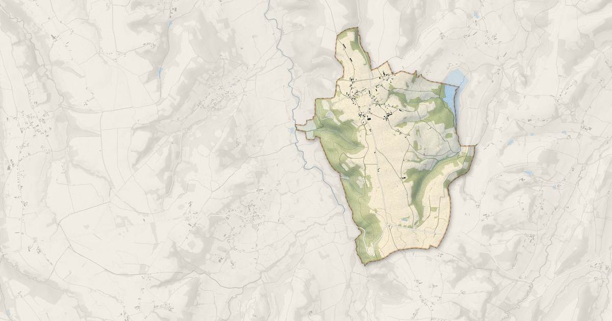 Portrait cartographique de Momy : relief, eau, forêts, bâti et voies, calculés à partir des données de l'IGN