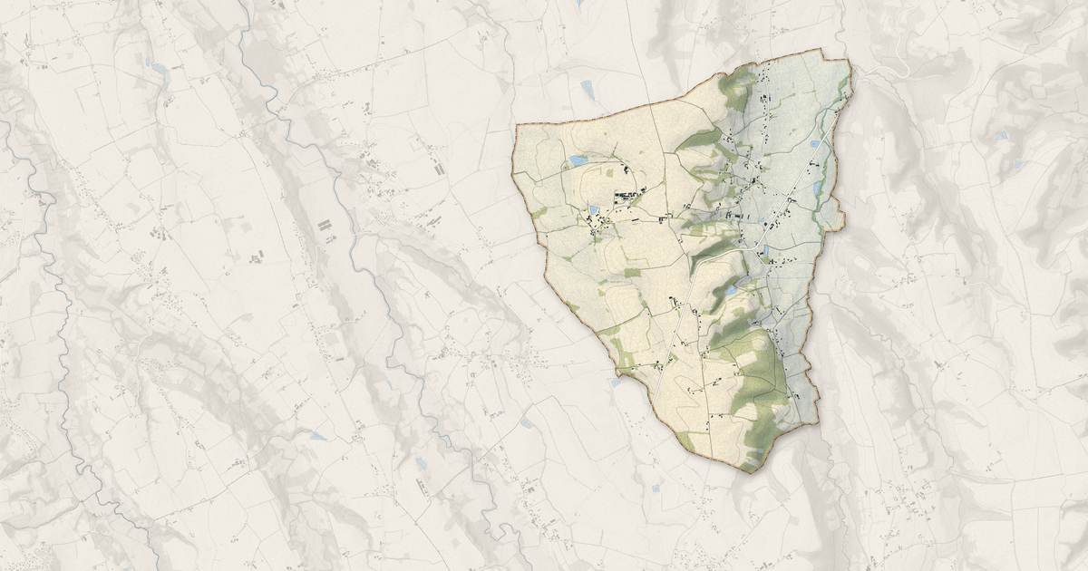 Portrait cartographique de Monassut-Audiracq : relief, eau, forêts, bâti et voies, calculés à partir des données de l'IGN