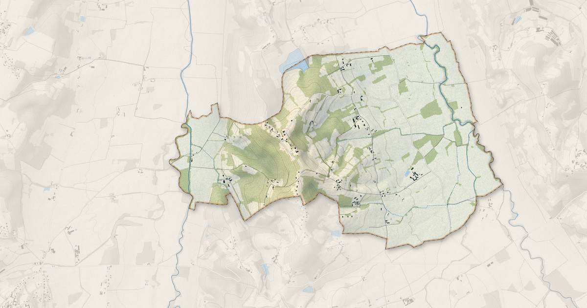 Portrait cartographique de Moncla : relief, eau, forêts, bâti et voies, calculés à partir des données de l'IGN