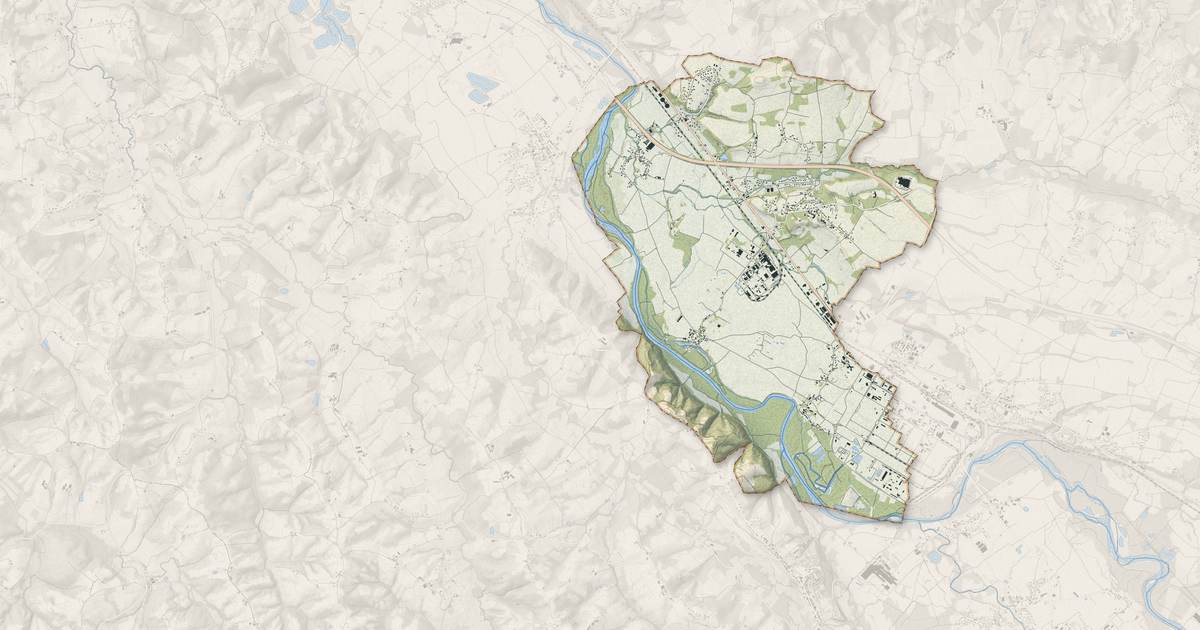 Portrait cartographique de Mont : relief, eau, forêts, bâti et voies, calculés à partir des données de l'IGN