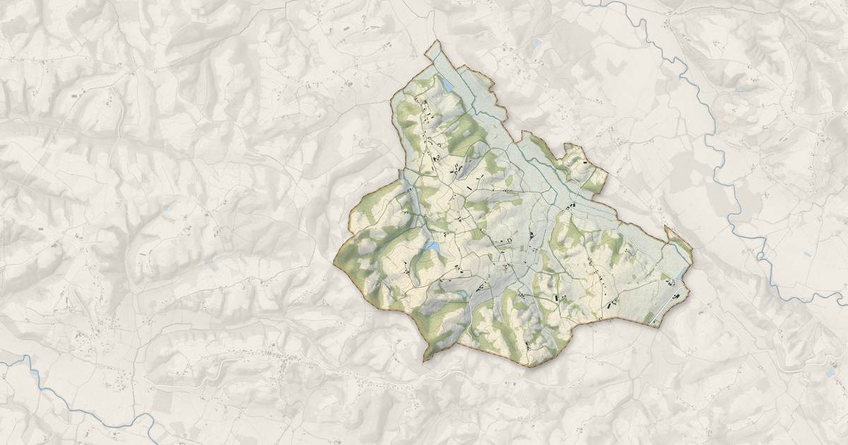 Portrait cartographique de Piets-Plasence-Moustrou : relief, eau, forêts, bâti et voies, calculés à partir des données de l'IGN