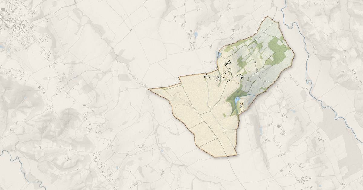 Portrait cartographique de Pouliacq : relief, eau, forêts, bâti et voies, calculés à partir des données de l'IGN